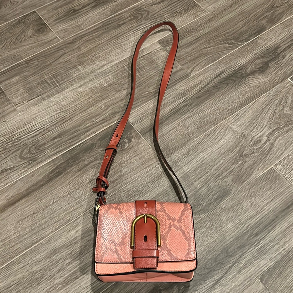 Fossil Pink Cowhide Bag